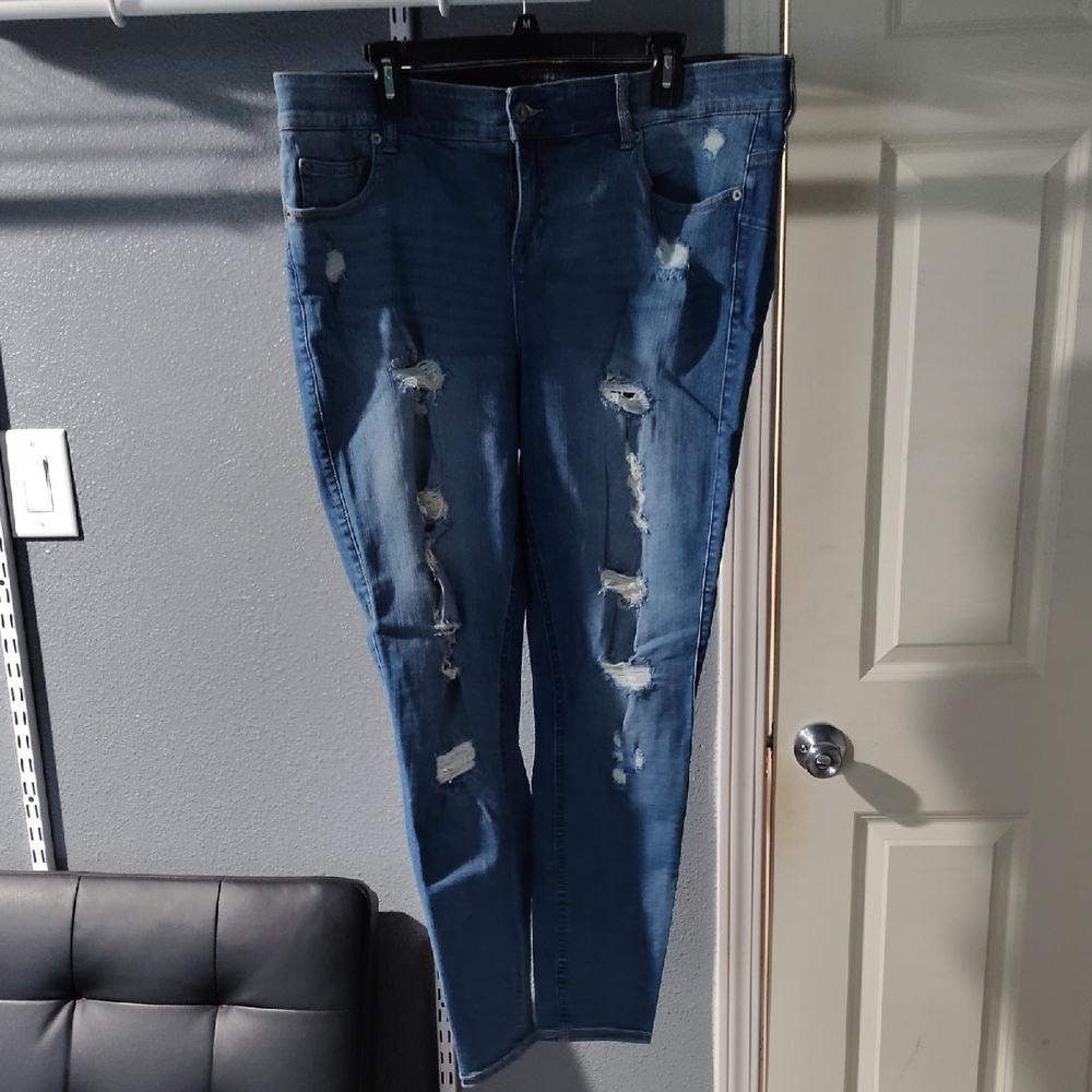 Torrid Premium Bombshell Skinny Blue Denim Jeans